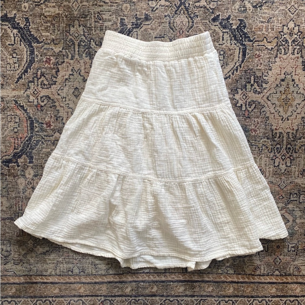 Cream maxi skirt